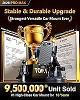 Vista 2 de VANMASS - Soporte para teléfono celular de grado militar verdadero 2026 para pared de ventilación del parabrisas, soporte de camión para iPhone 17