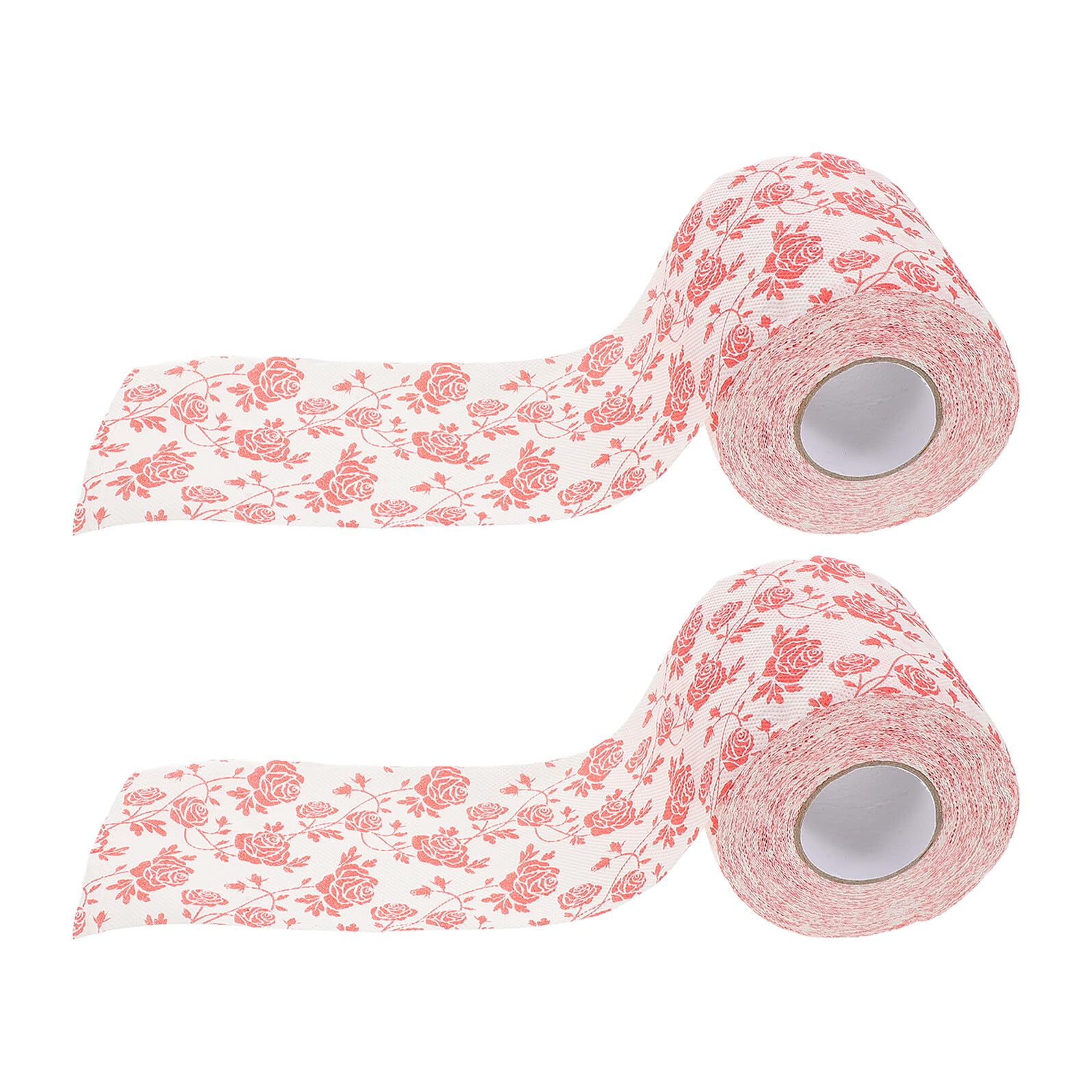 Papel higiénico de pulpa de madera decorativo que soluciona los baños aburridos con rosas