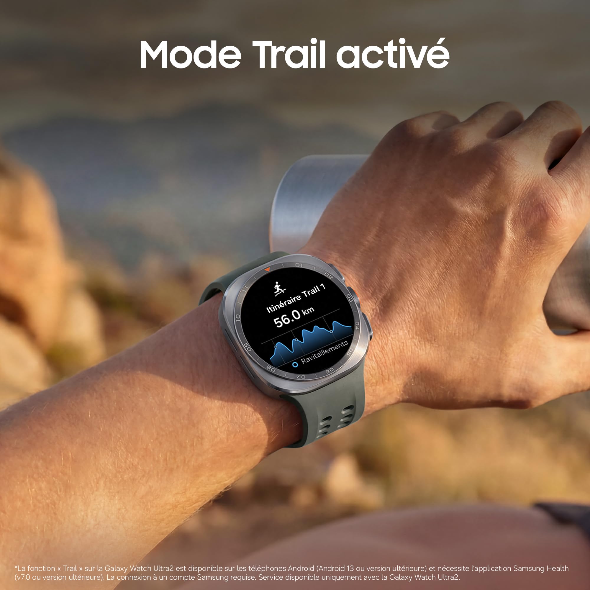 Samsung Galaxy Watch Ultra2, Connectivité 4G LTE, 47 mm, Noir Titane | Montre Sport pour le Trail, la Plongée, le Cyclisme avec Suivi Samsung Health, Batterie de 800 mAh, Recharge Rapide