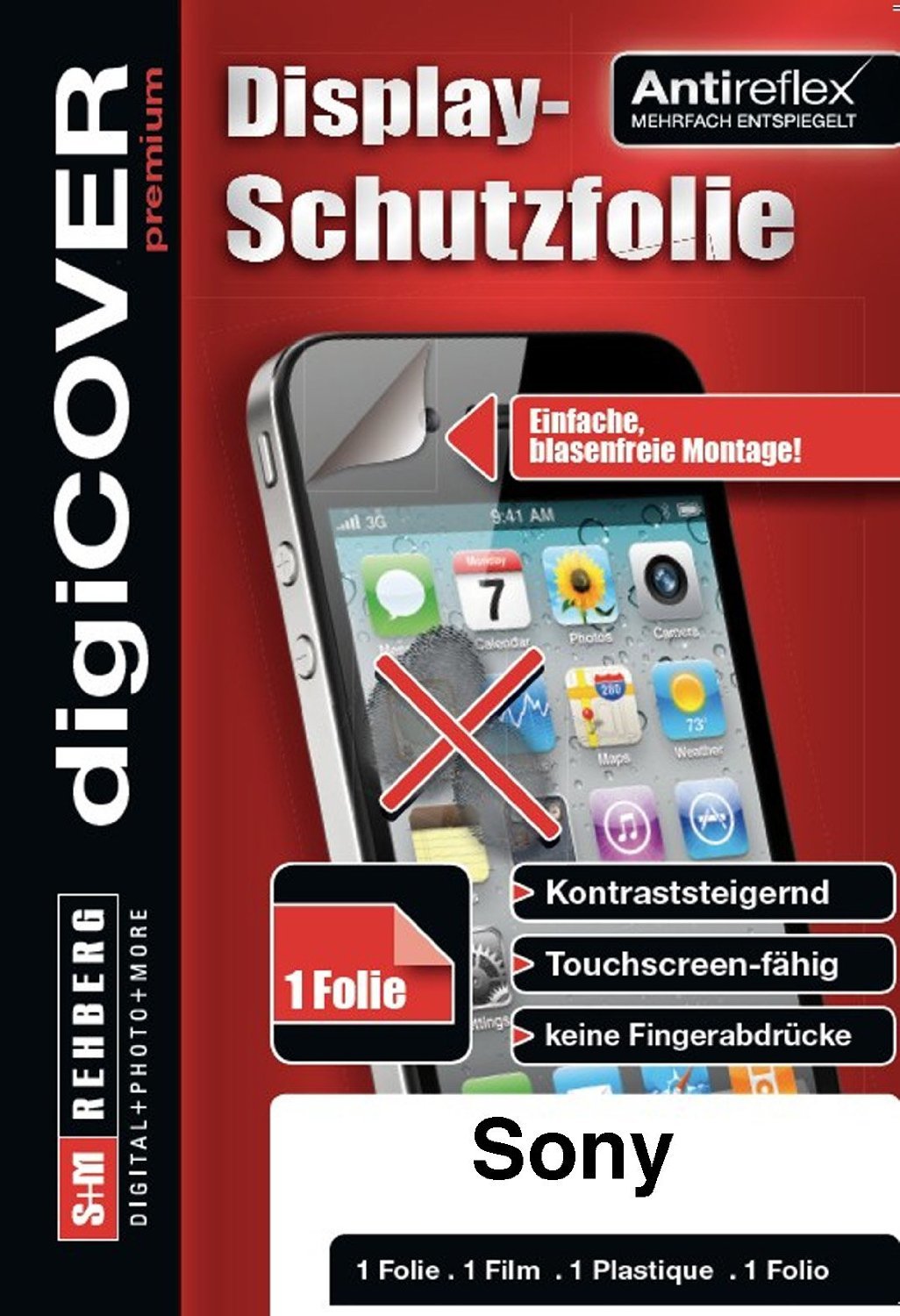 digiCOVERAnti-Reflective Protective Display Film Perfect Fit for Sony Ericsson Xperia ARC