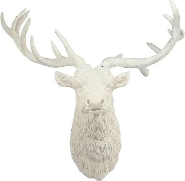A&B Home HP75767 Resin Darby Deer Head Wall Accent