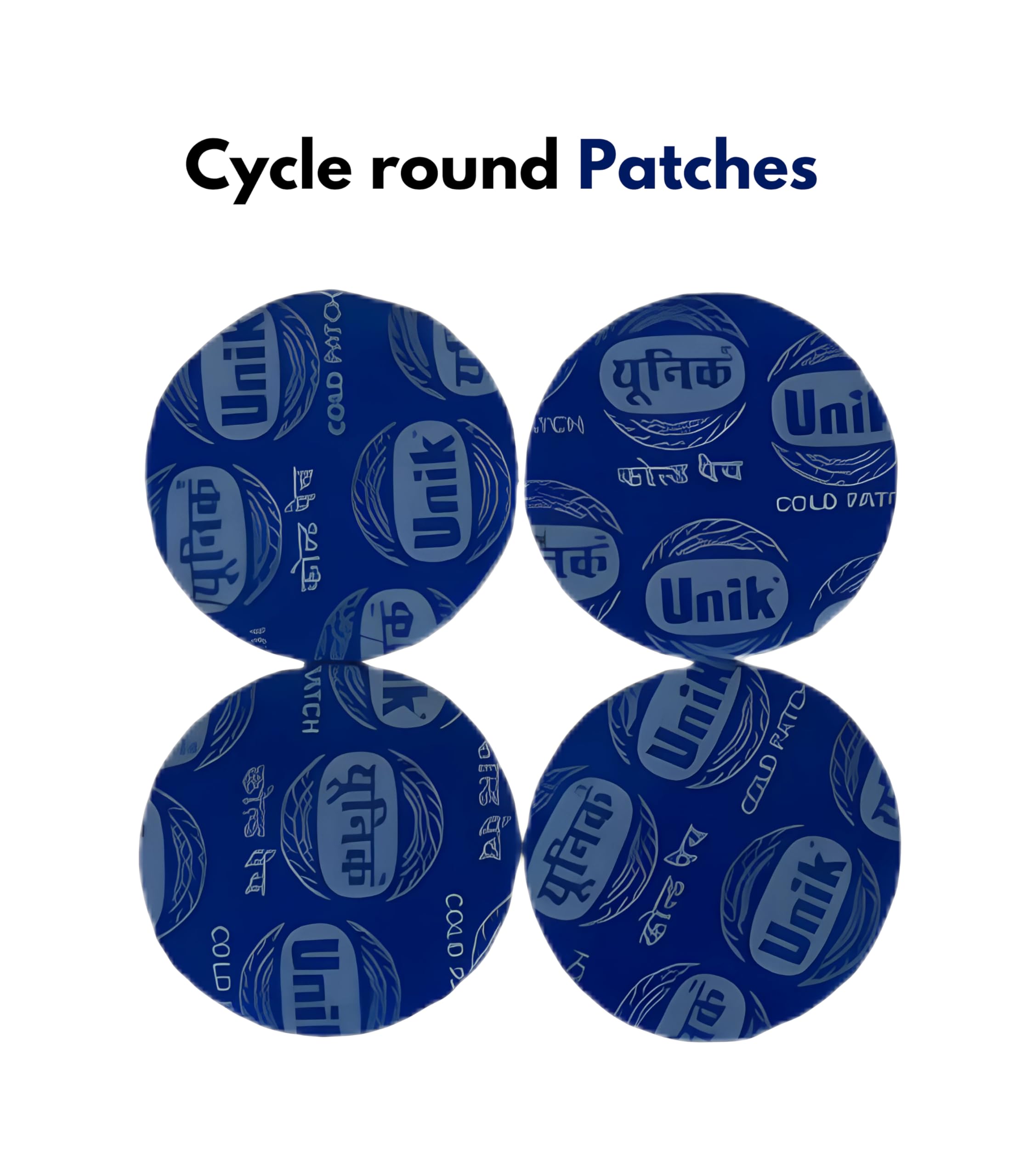 Quick-Fix Cycle Puncture Repair Patches, Essential Repair Patches for Cyclists- 100 pcs Made with German Technology (with 50ML Solution Tube)