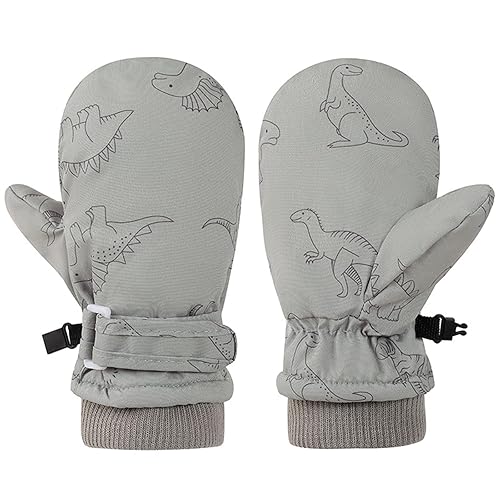 Toddler Snow Gloves Toddler Waterproof Mittens Kids Ski Gloves Fleece