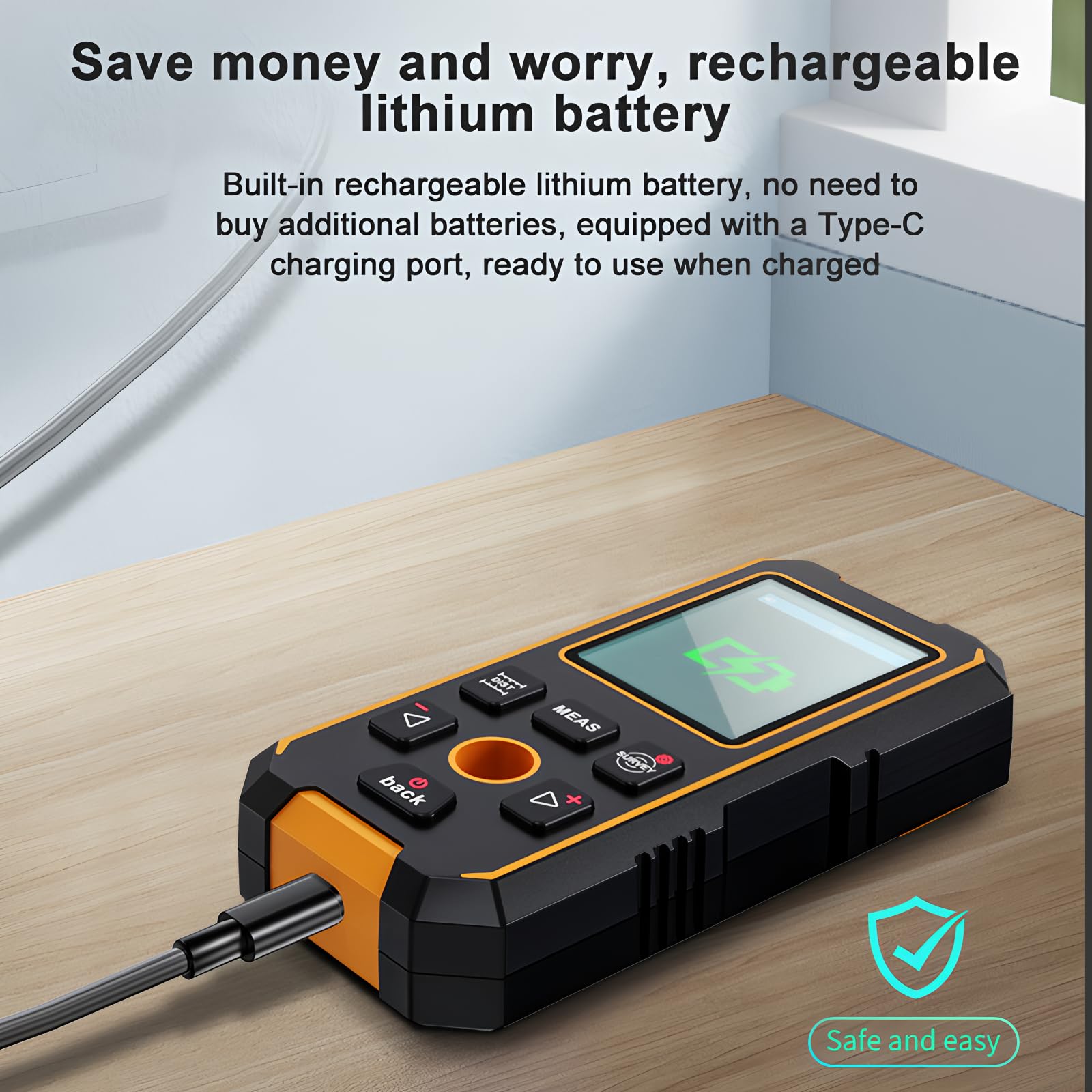 Détecteur Mural Multifonction Tout-en-Un NF-513/513S avec Mesure Laser de Distance - Précis, Durable et Ultra-Pratique (NF-513S avec télémètre Laser)