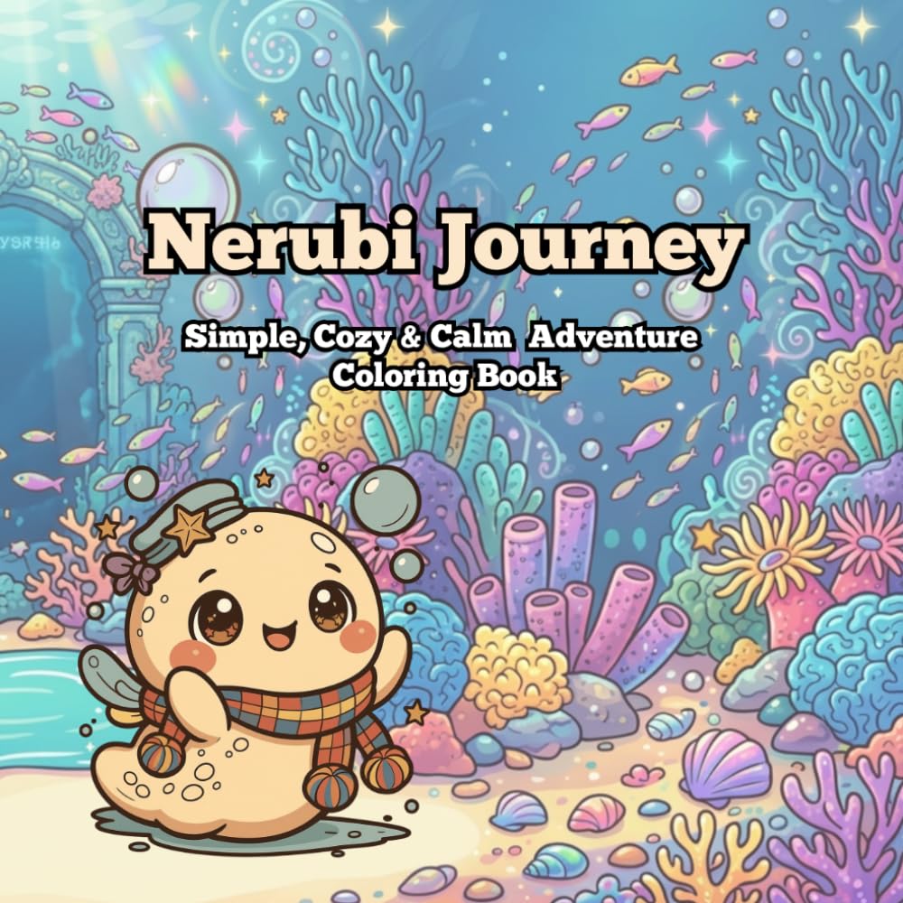 Nerubi Journey: Simple, Cozy & Calm Adventure Coloring Book