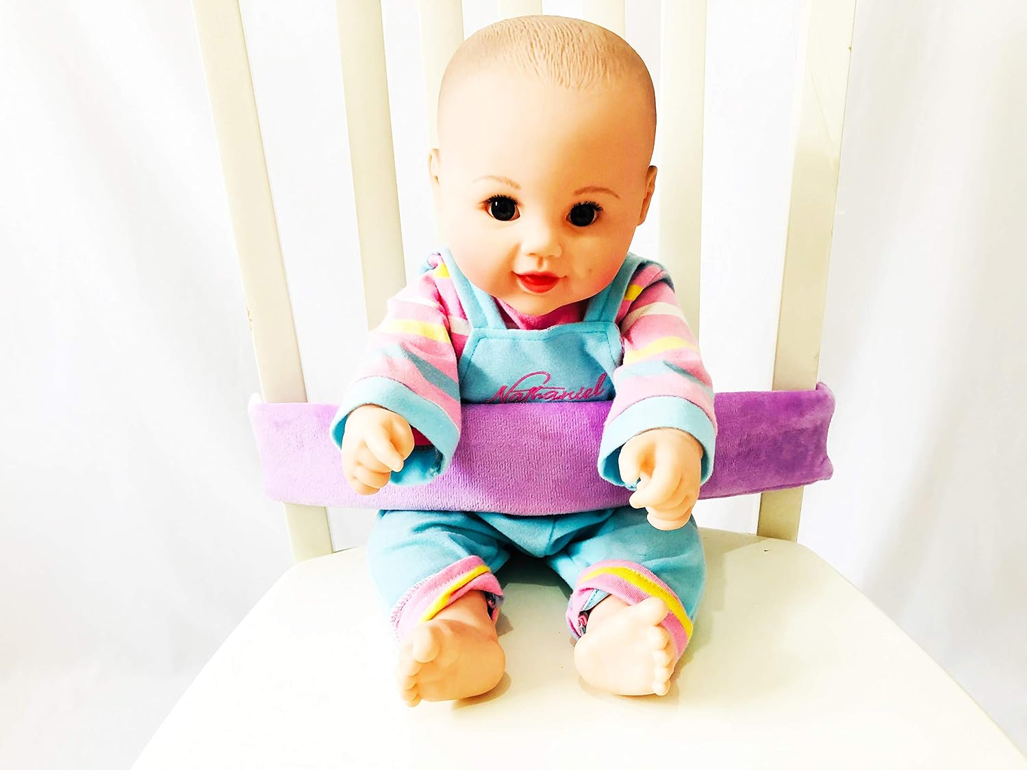 Universal Baby Chair Strap for Seating Infant&Toddler's Highchair Harness,Children's Harness for Shopping cart (Purple)