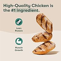 Vista 3 de Jinx Golosinas de entrenamiento de pollo y plátano para perros y cachorros, bajas en calorías, 100% naturales, pollo real ahumado a fuego lento, sin