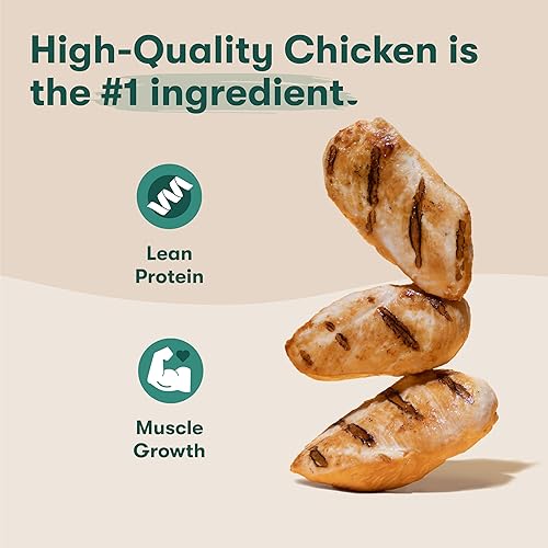 Miniatura 3 de Jinx Golosinas de entrenamiento de pollo y plátano para perros y cachorros, bajas en calorías, 100% naturales, pollo real ahumado a fuego lento, sin