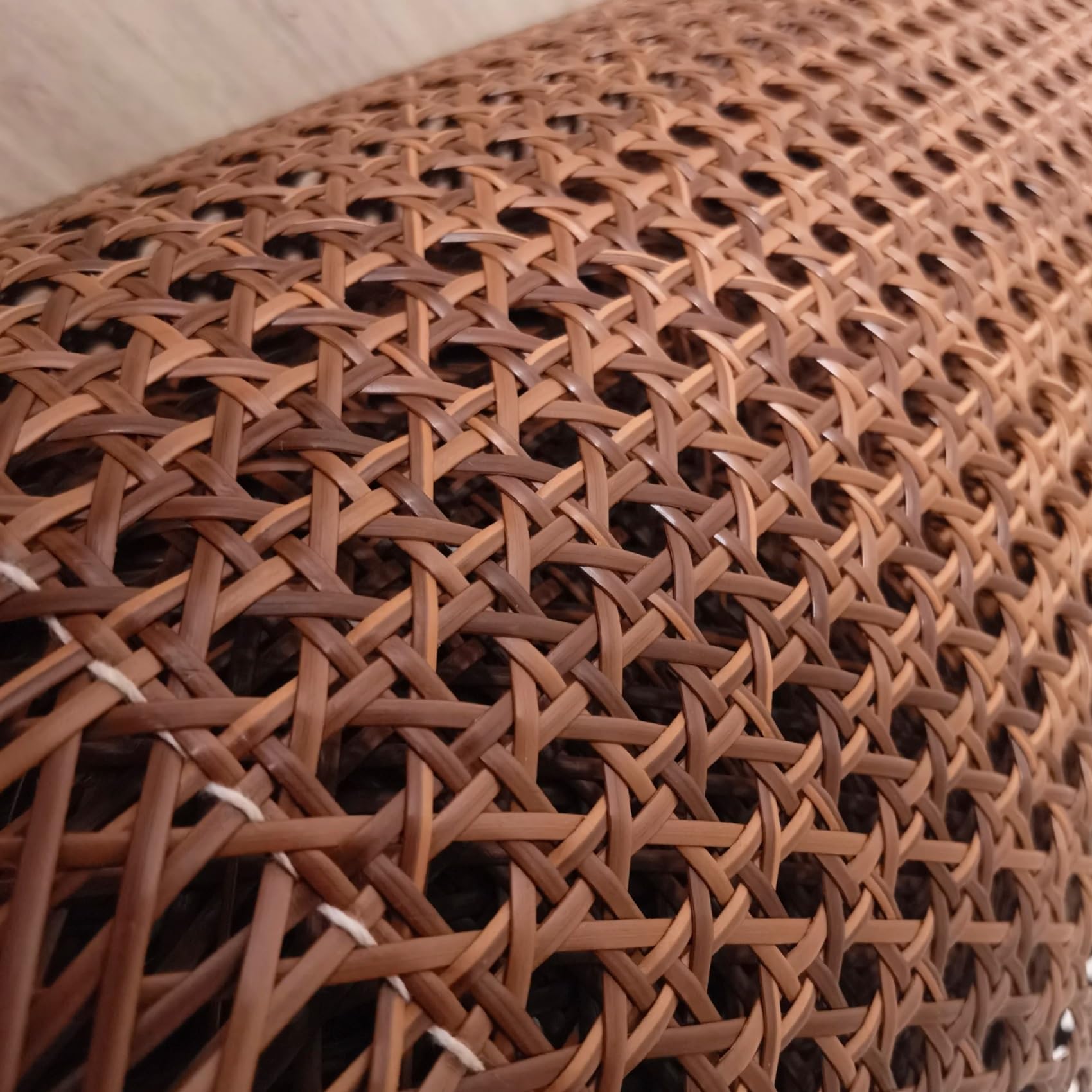 Fettuccia Rattan in Plastica, Larghezza 50cm Rotolo Paglia di Vienna Sintetico, Rete Aperta di Canna Materiale per Mobili, Fai-da-Te, Armadio, Sedia(40x200cm)