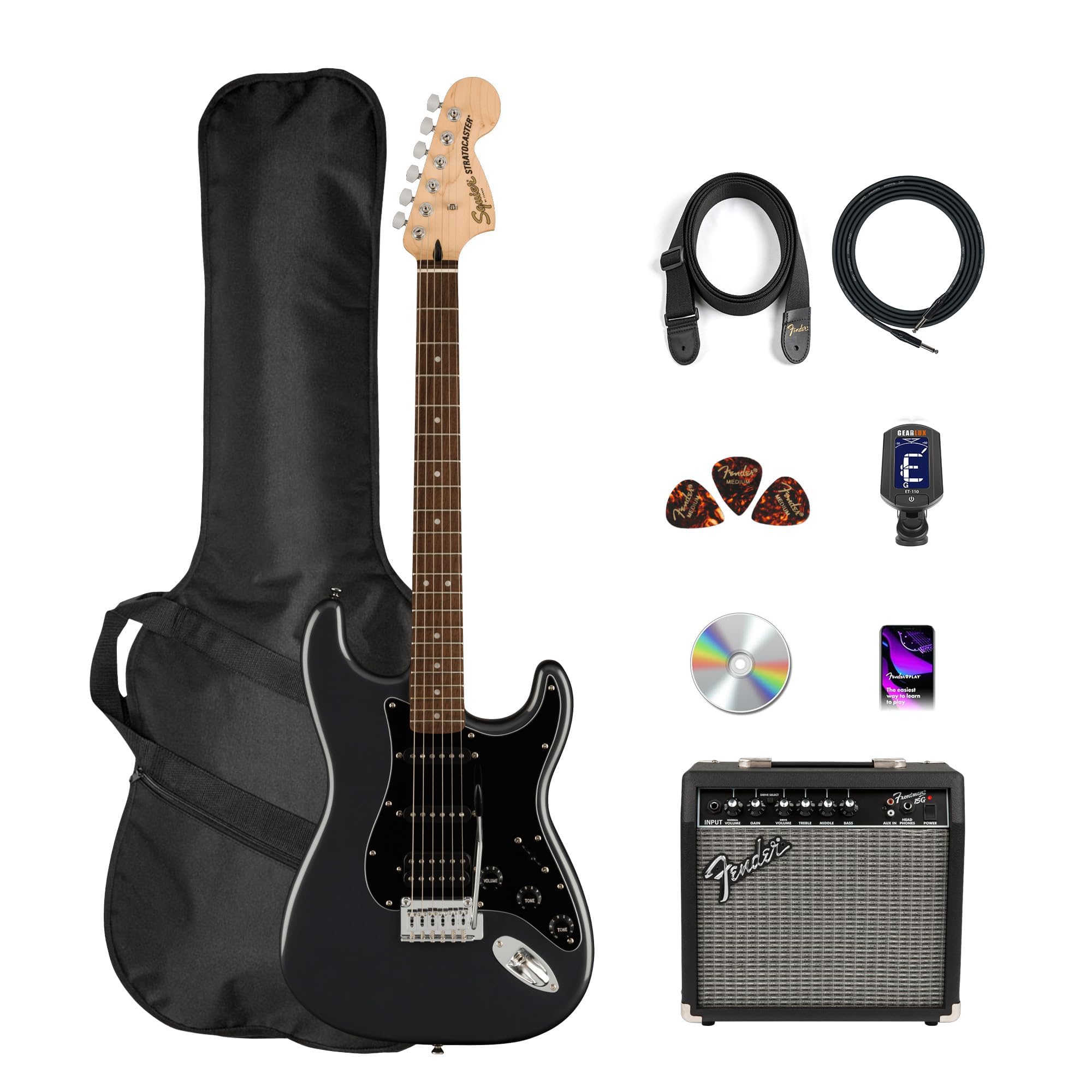 Amazon.com: Fender Squier Affinity Stratocaster HSS Pack