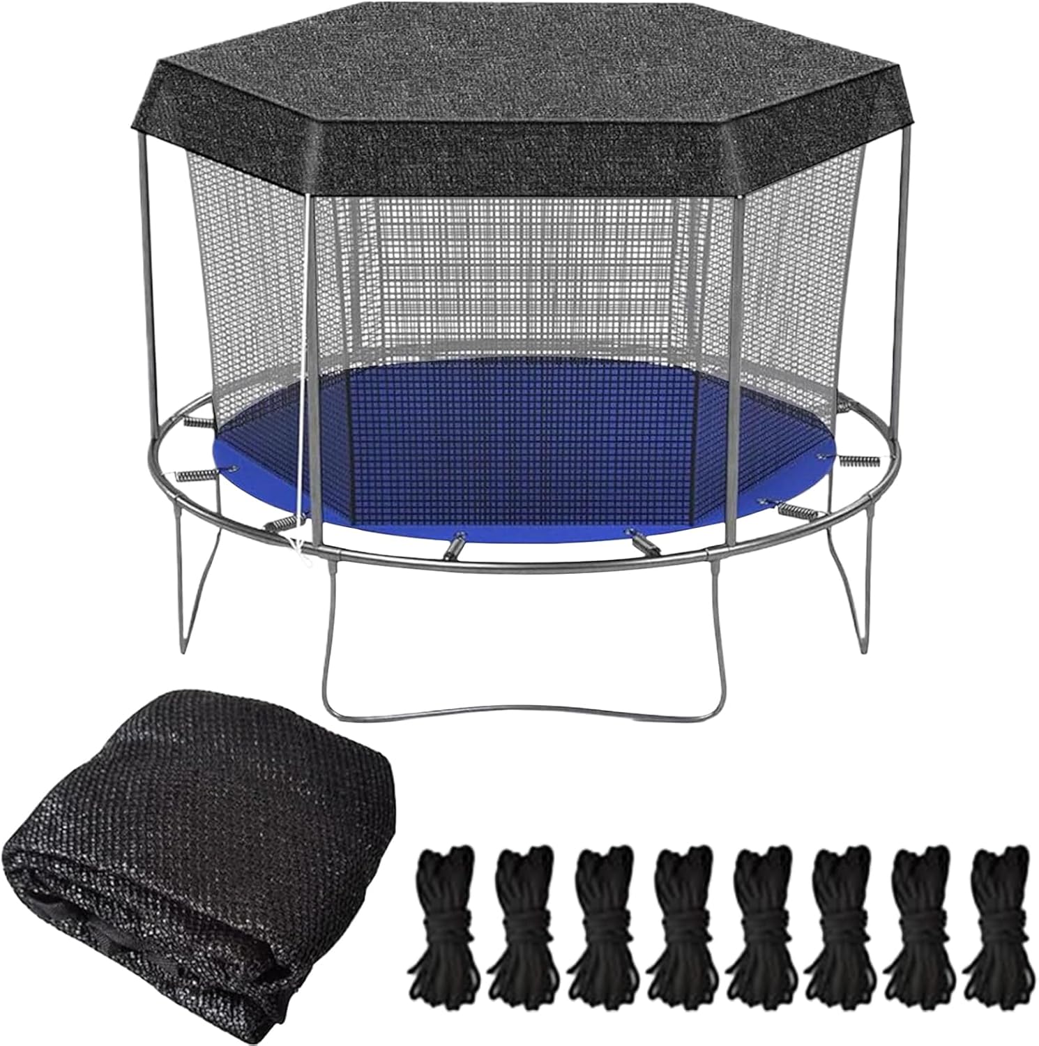 トランポリン用 日よけ カバー,日よけカバー | 日除け キャノピー 折りたたみ式 屋外 プレイグラウンド バックヤード