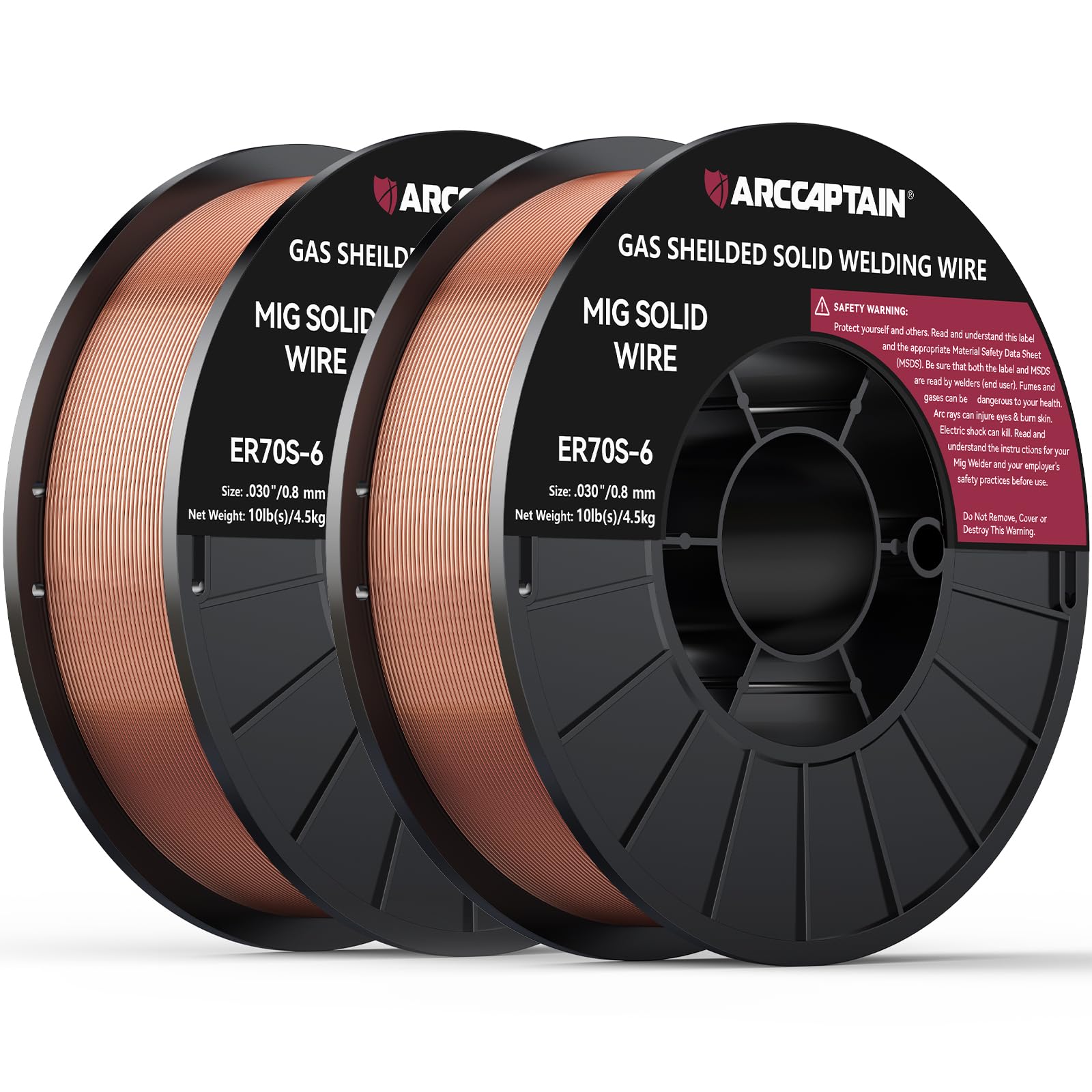 ARCCAPTAIN MIG Welding Wire ER70S-6 .030" 10LB x 2