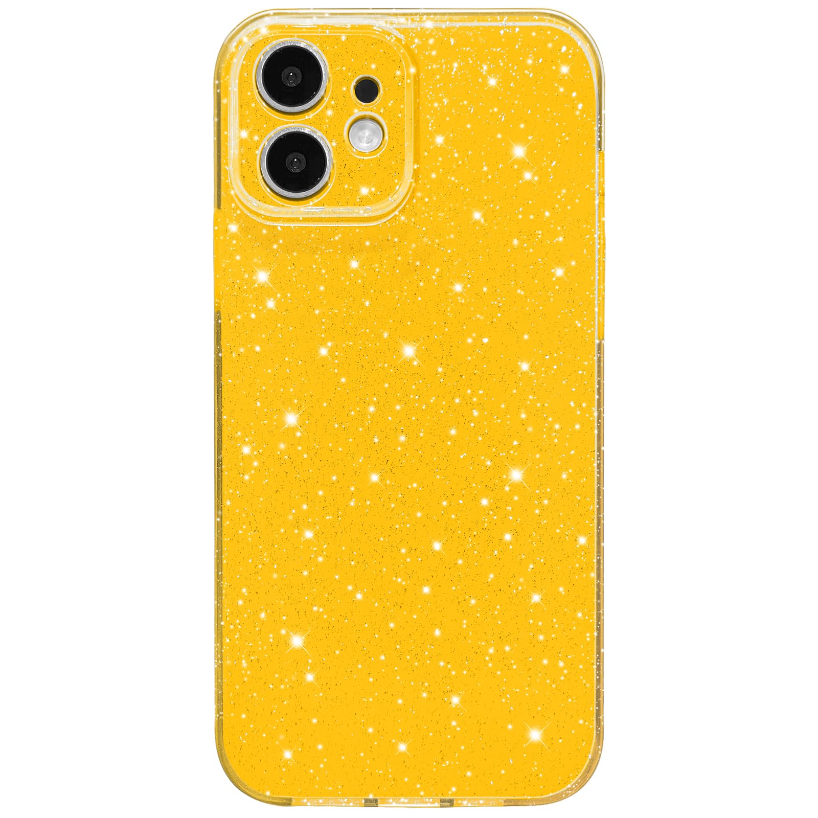 Hython Case for iPhone 12 Case Glitter Cute Sparkly Shiny Bling Sparkle Phone Cases 6.1", Thin Slim Fit Soft TPU Bumper Shockproof Rubber Protective