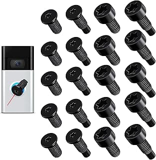 Ring Doorbell Screws Replacement, 20Pcs T5,T16 Spare Screws for Ring Doorbell, Ring Doorbell Security Screws Accessories, Compatible with Video Doorbell, Video Doorbell 2 and Pro Ring Screws