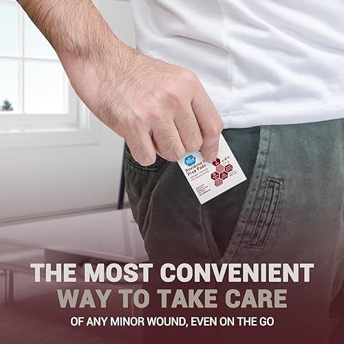 Miniatura 4 de MED PRIDE Povidone Iodine Prep Pads For Wounds Box of 100 - Individually Wrapped Iodine Wipes, 2-Ply, Medium- Wound Care First-Aid Antiseptic-