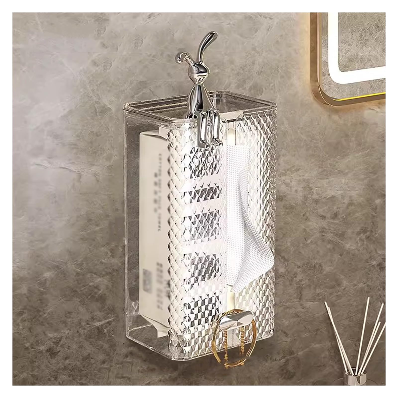 Xdgsdrdf One Color Punch Free Toilet Paper Holders, Tissue Cover Box Kitchen, Bathroom