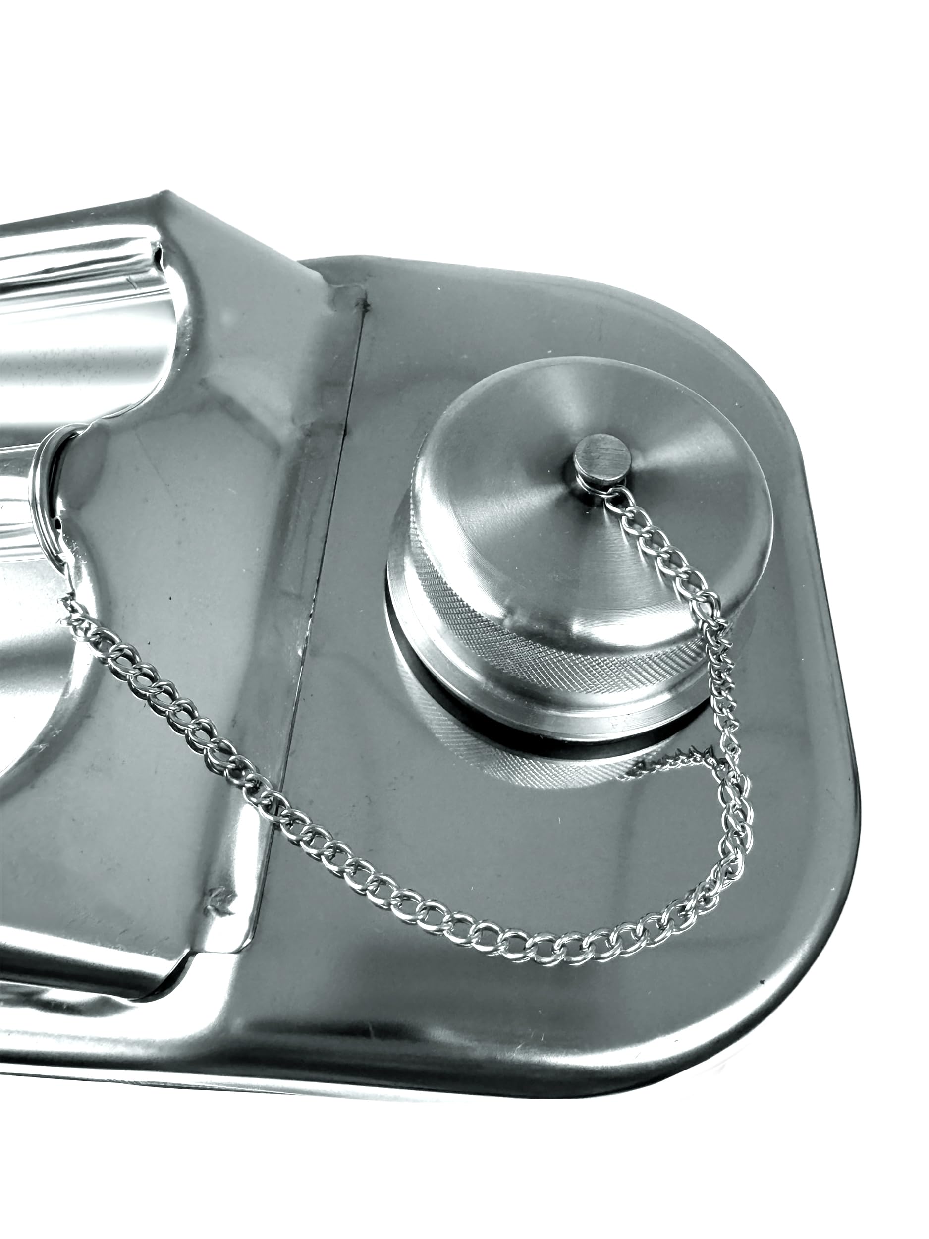 Berger & Schröter | Bidón de acero inoxidable de 20 l, bidón de combustible, certificado ONU, líquidos inflamables, gasolina, aceite, diésel, combustible