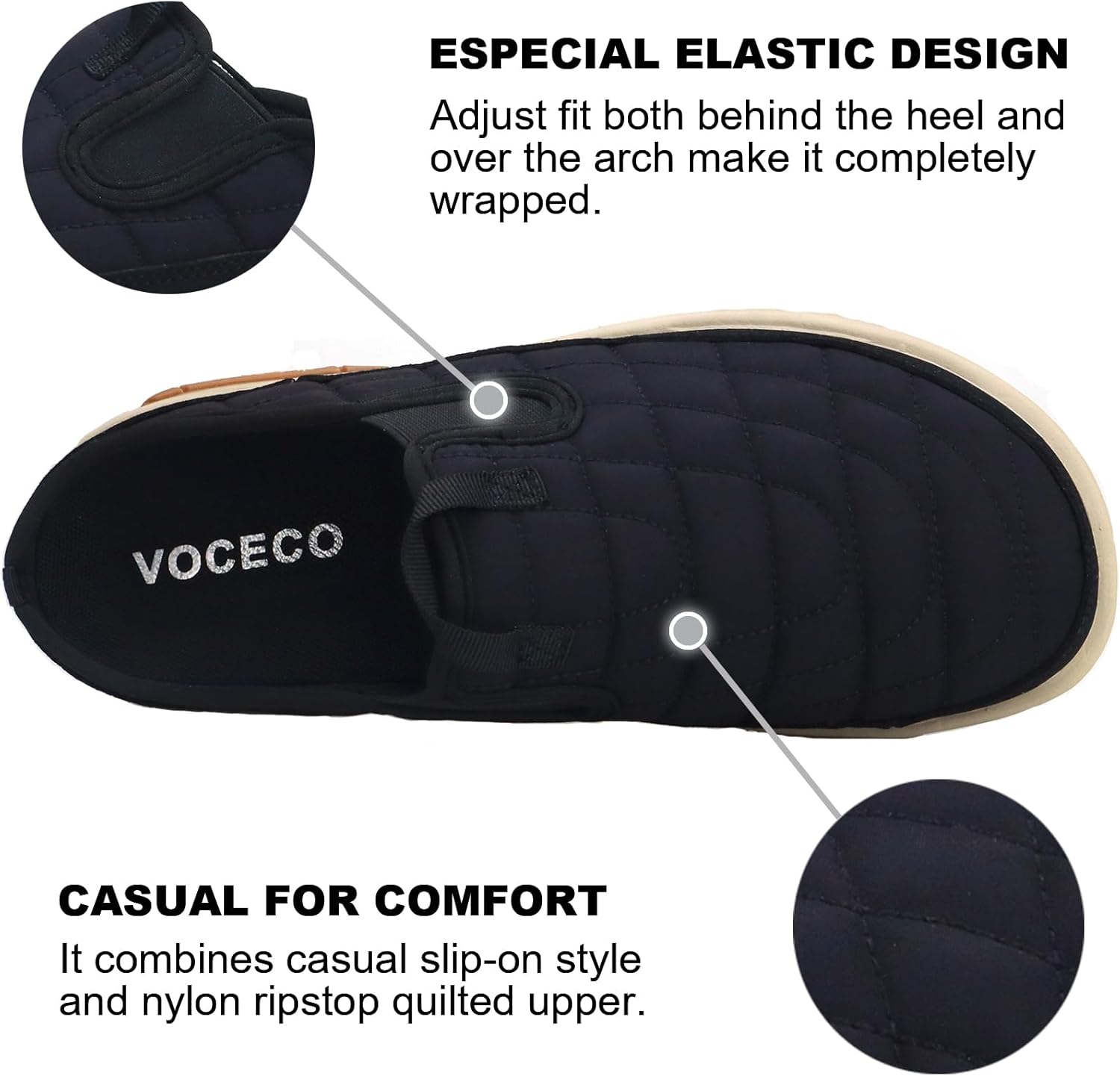 Men's Arch Support Slippers Orthopedic Plantar Fasciitis Relief Slip-On Indoor Outdoor Camping Walking Loafers Casual House Shoes - Image 6