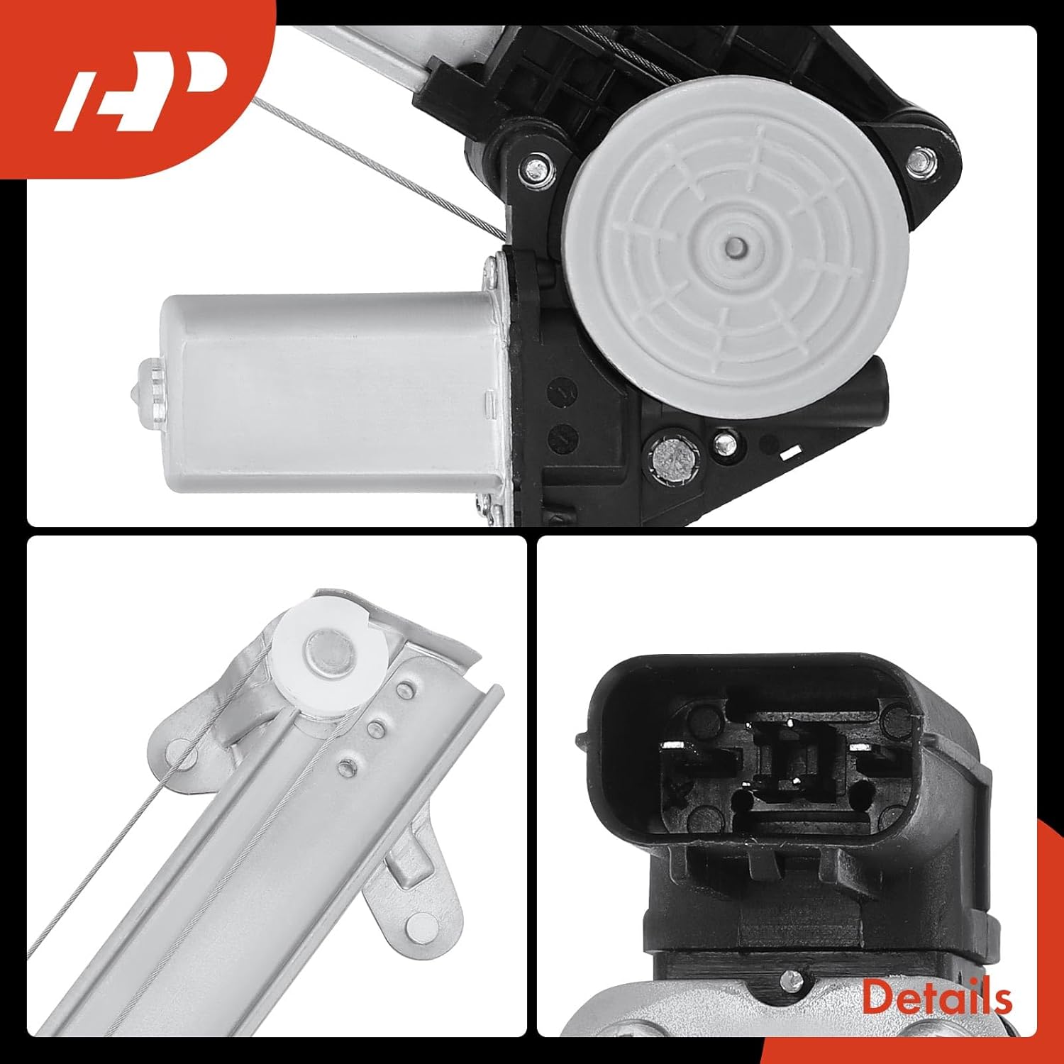 A-Premium Power Window Regulator with Motor Front Driver Side Compatible with Honda Accord 2018 2019 2020 2021, Front Left Driver Side, Replace# 72250TVAA01