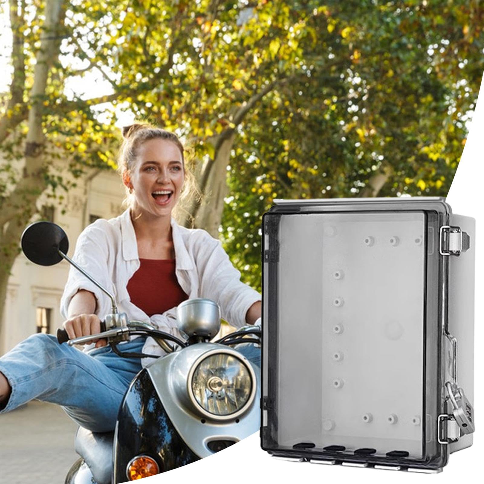 Scatola Elettrica Impermeabile Scatola Presa Elettrica con Copertura | Antintrusione con Protezione Elettronica e Blocco
