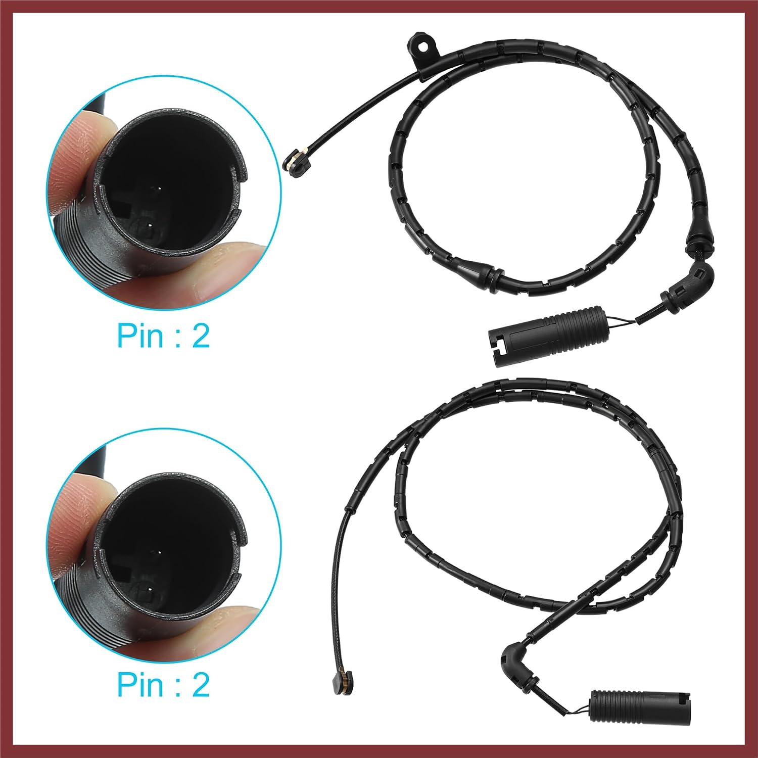 2pcs 34353411756 34353411757 Front Rear Car Brake Pad Electronic Wear Sensor for BMW X3 E83 2004 2005 2006 2007 2008 2009 2010 Replace Parts
