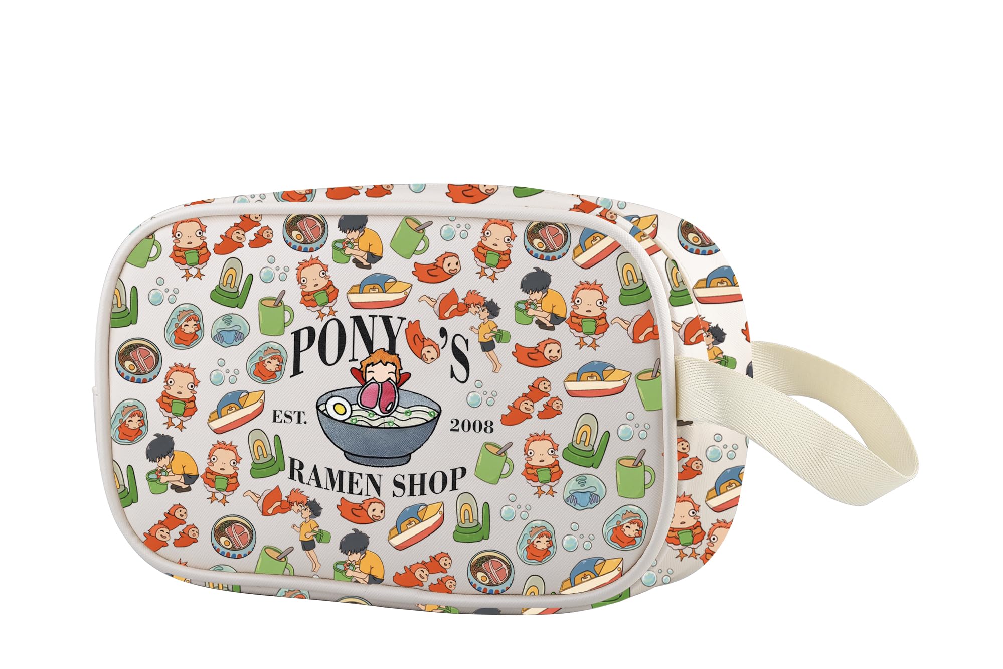 Animated Movie Clear Makeup Bag Japanese Anime Inspired Gift Anime Ponyo Lover Merch (Ramen Shop CBag EU)