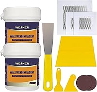 Vista 8 de Kit de reparación de paneles de yeso, kit de reparación de orificios para paneles de yeso, pasta de reparación de masilla de pared con masilla