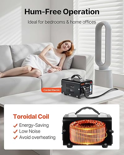 Miniatura 6 de VEVOR Transformador convertidor de voltaje, 500 VA, transformador de potencia elevadorabajo de servicio pesado, convertir de 110 V a 220 V y 220 V a