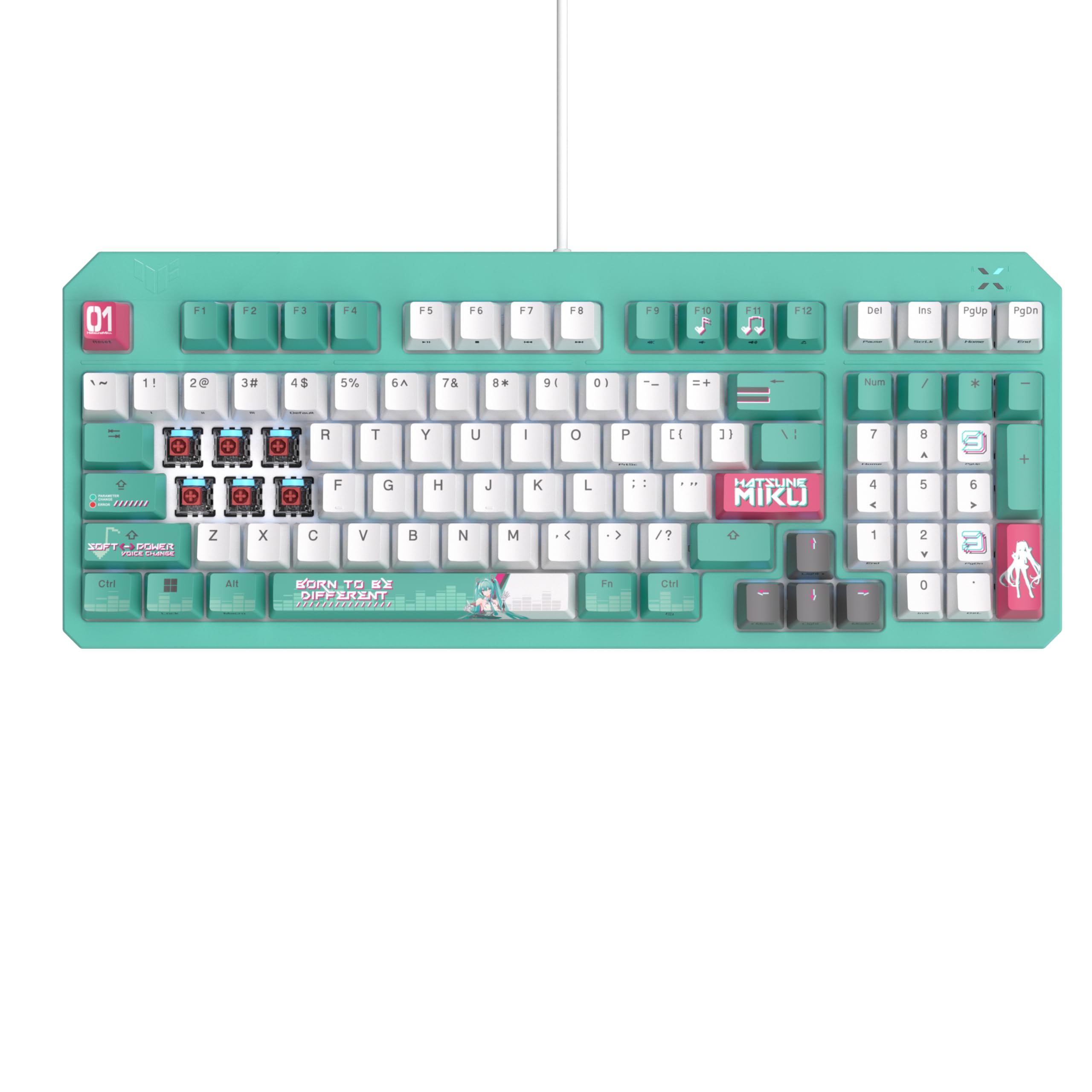 Amazon.com: ASUS TUF Gaming K3 Gen II Hatsune Miku Edition Wired