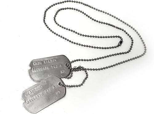 Wade Wilson Deadpool - Etiquetas militares para perros - Pantalla precisa