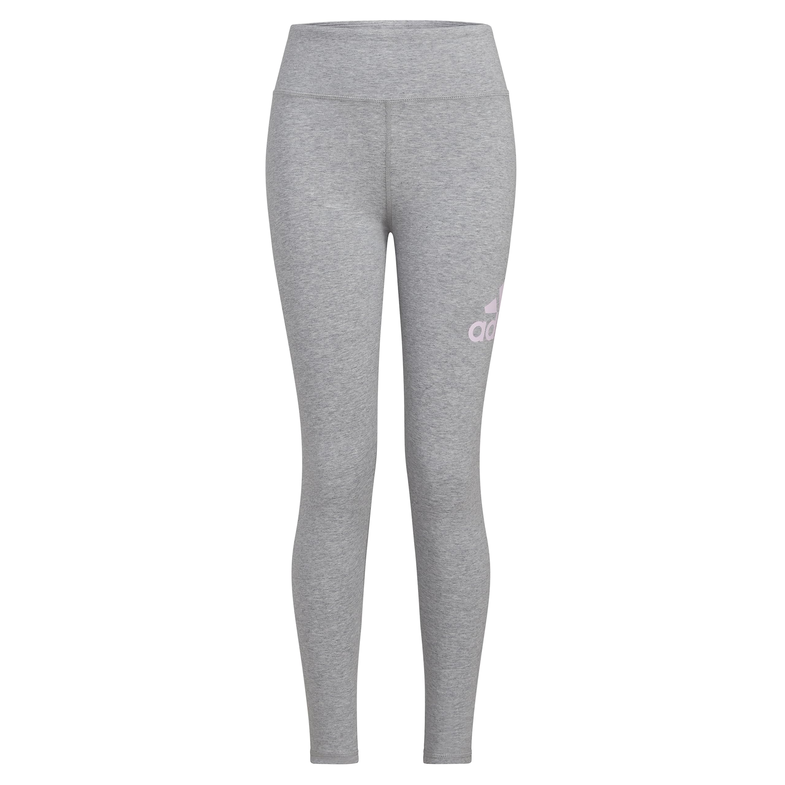 adidas Essential Sportswear Logo dopasowane legginsy, szary średni wrzosowy, L dla dziewczynek, Szary wrzosowy, L