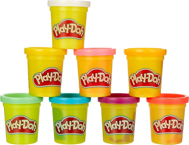 Play-Doh 8-Pack Rainbow Non-Toxic Modeling Compound with 8 Colours, E5044EU4