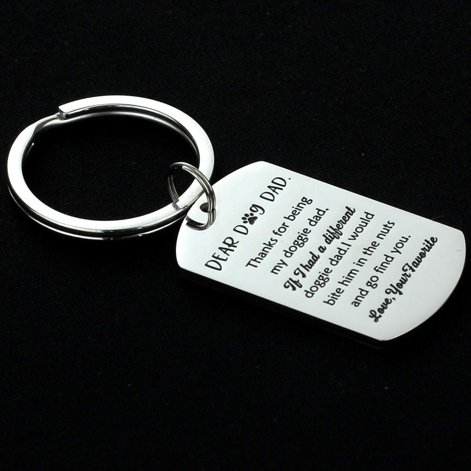 Kivosliviz Dog Dad Keychain Gift for Dog Owner Keychain Pet Owner Gifts Dad Key Chain - Image 2