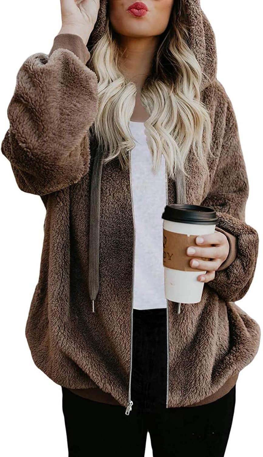 Fuzzy zip up Clearance