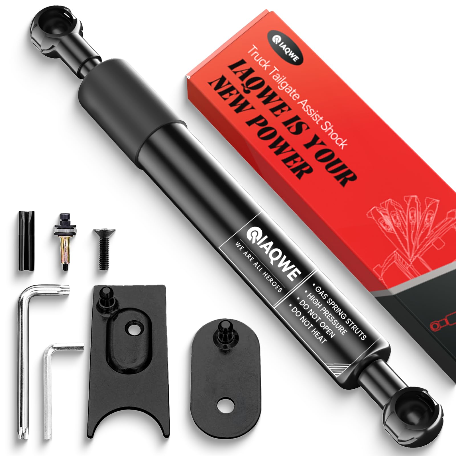 IAQWE 43301 Truck Tailgate Assist Soft Open Pickup Shock Kit for Dodge Ram