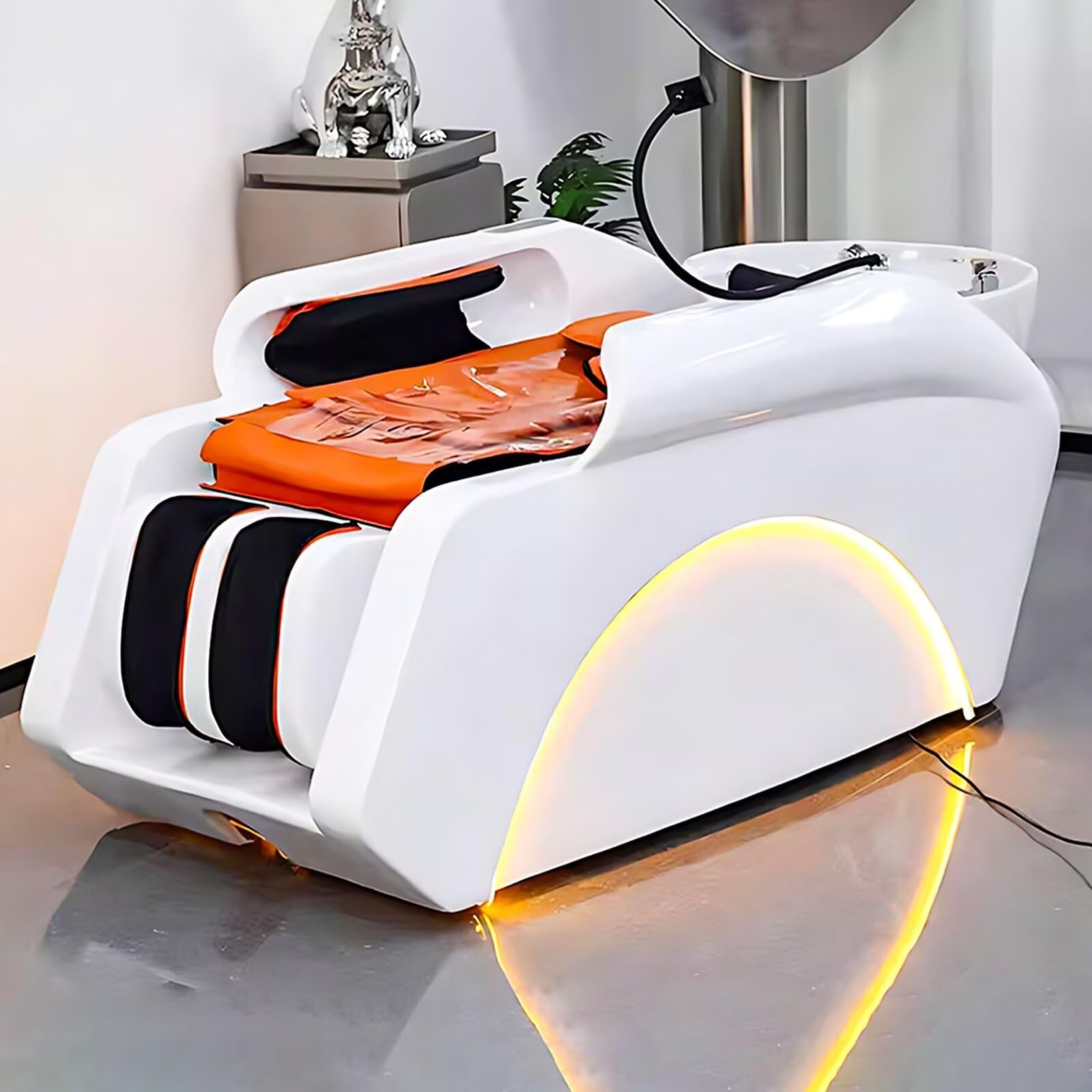 Lettino elettrico per shampoo, lettino da massaggio professionale per spa e