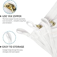 Vista 3 de TENRAI Paquete de 3 delicadas bolsas de lavandería para máscaras faciales reutilizables y almohadillas removedoras de maquillaje reutilizables