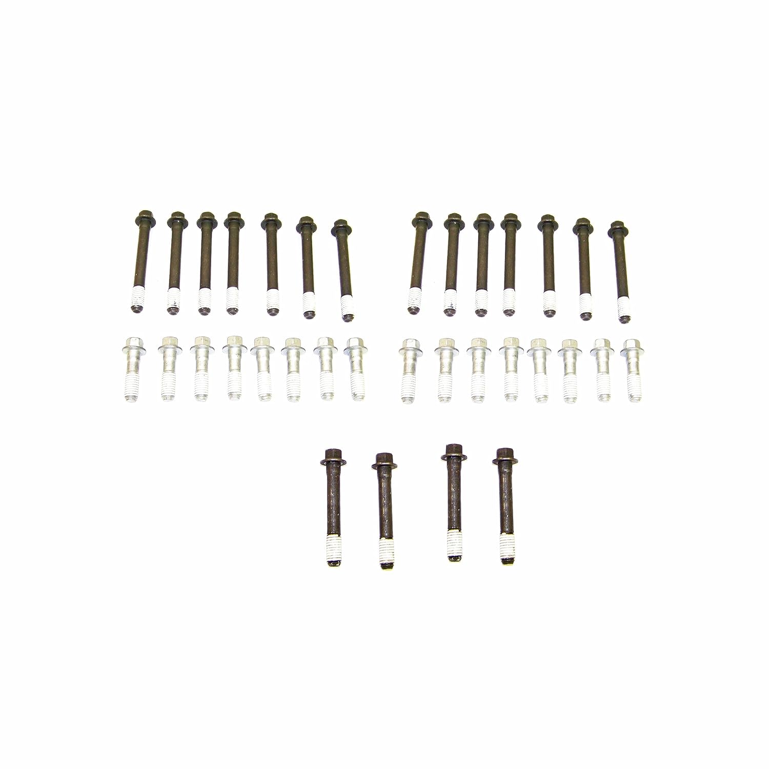 DNJ HGB3101 Cylinder Head Gasket Set with Head Bolt Kit for 1962-1980 Chevrolet Bel Air 4.6L 4638cc 283cid V8 OHV