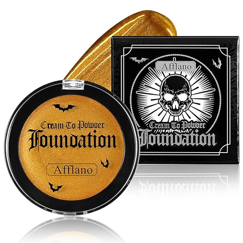 Gold Face Body Paint, Highly Pigmented Cream to Powder Metallic