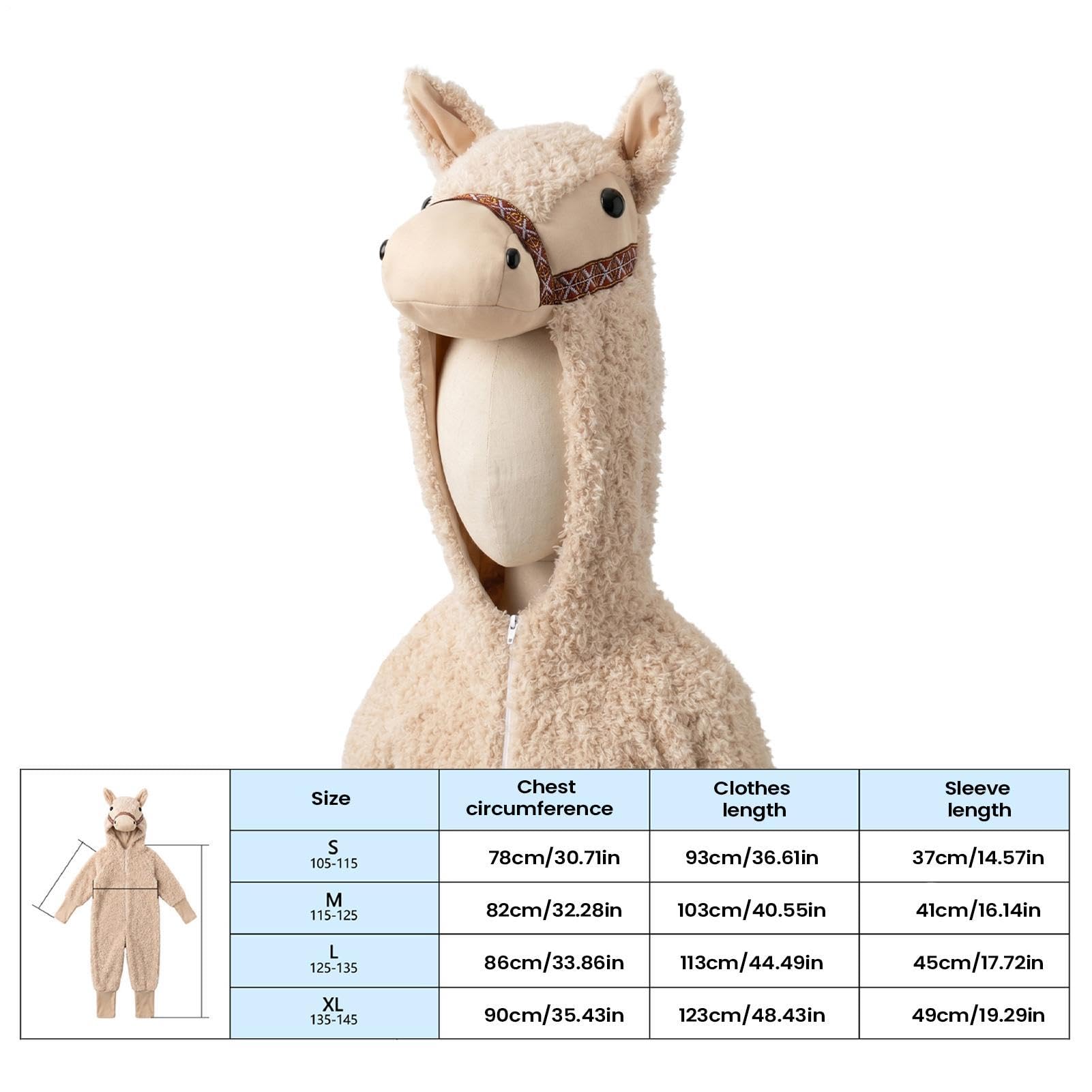 Disfraz De Llama Para Niños Mono Unisex de Llama para Disfraz de Cosplay