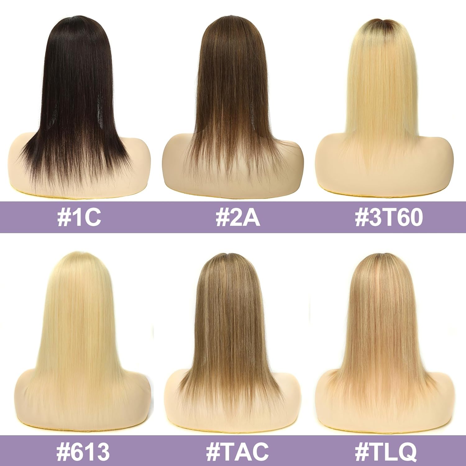 14 Inch Length Hair Toppers for Women with Thinning Hair, 3x5 Inch Injected Silk Base 130% Density Hairpieces #613 Bleach Blonde