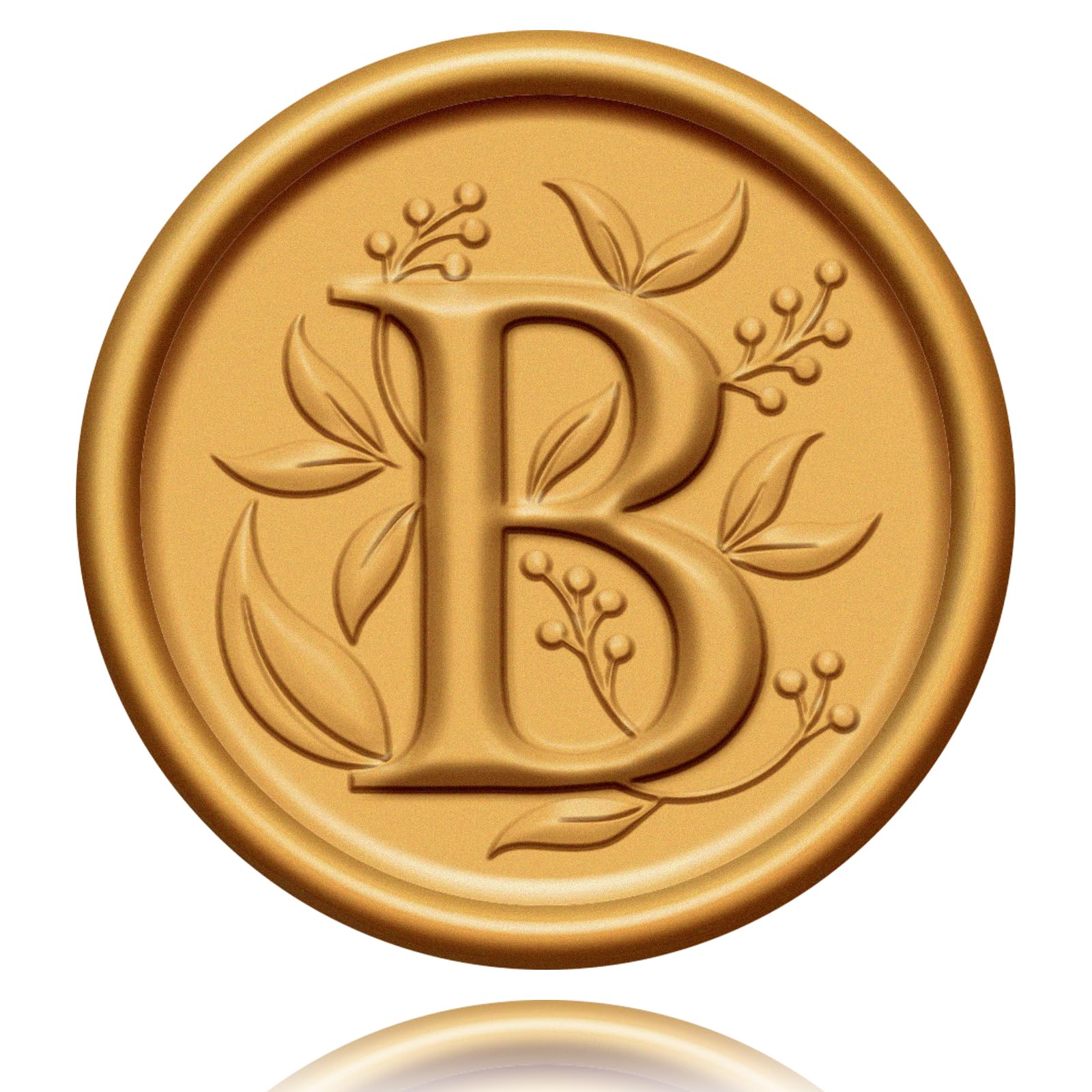 20pcs Wax Seal Stickers Gold Letter B