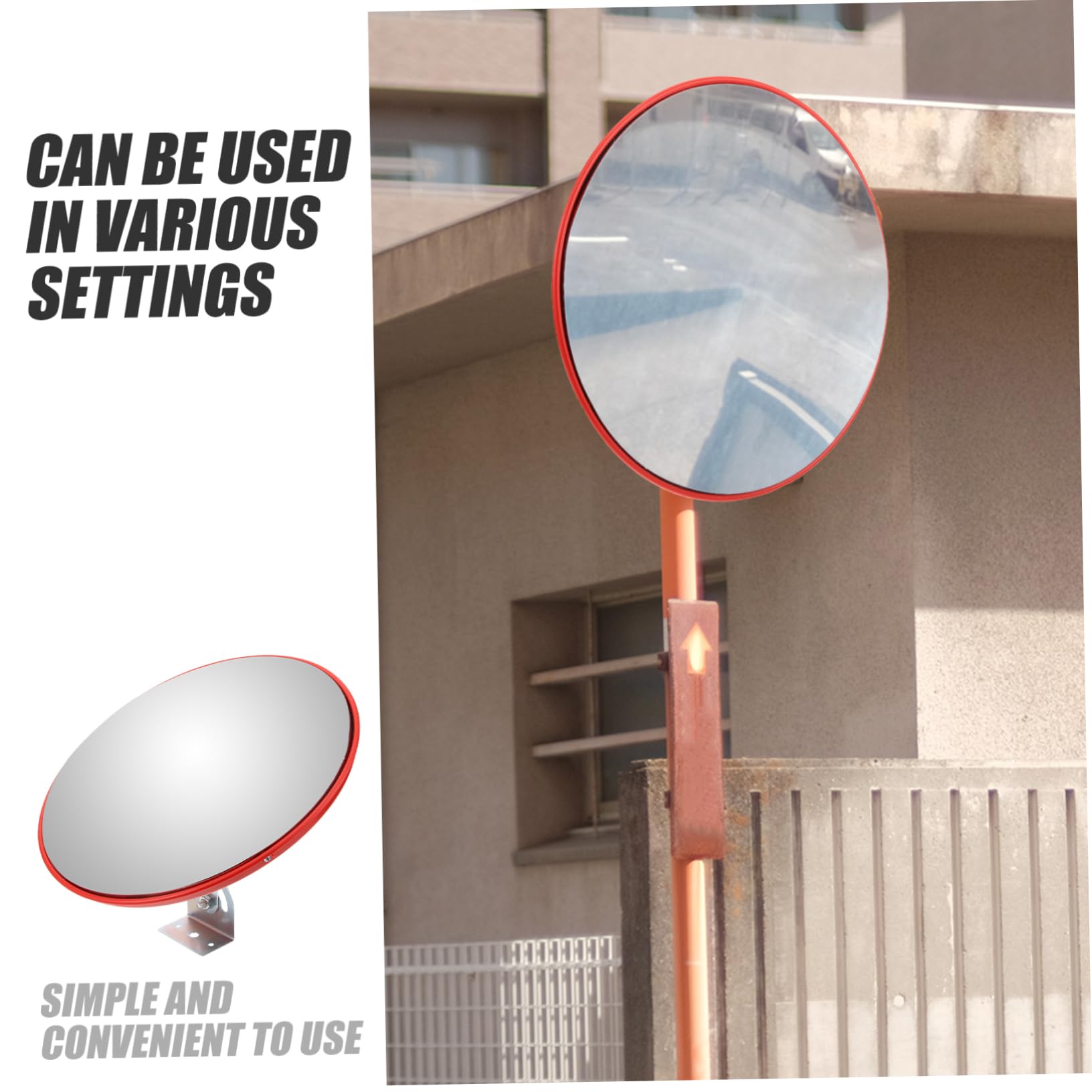 Specchio Convesso Wide Angle 30cm Abs per Garage e Strade
