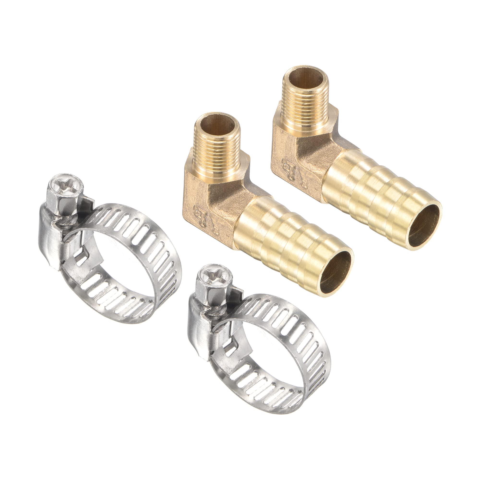 M METERXITY 2 Pack Brass Hose Barb Fittings