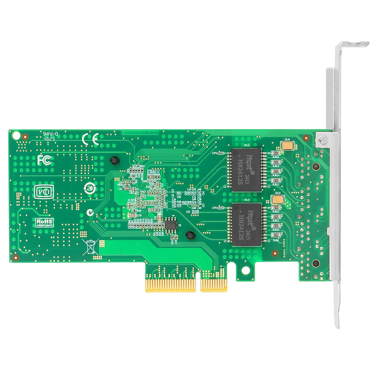 para Intel I350-T4 4 Puertos (Quad) 1.25G Gigabit Ethernet PCI Express 2.0 PCI-E Tarjeta adaptadora de Red (Nic) 10/100/1000 Tarjeta de 4 carriles de Mbps con chipset Intel I350AM2 4xRJ45