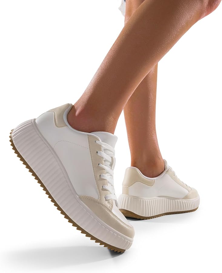Amazon.com | DREAM PAIRS Women Platform Chunky Lightweight