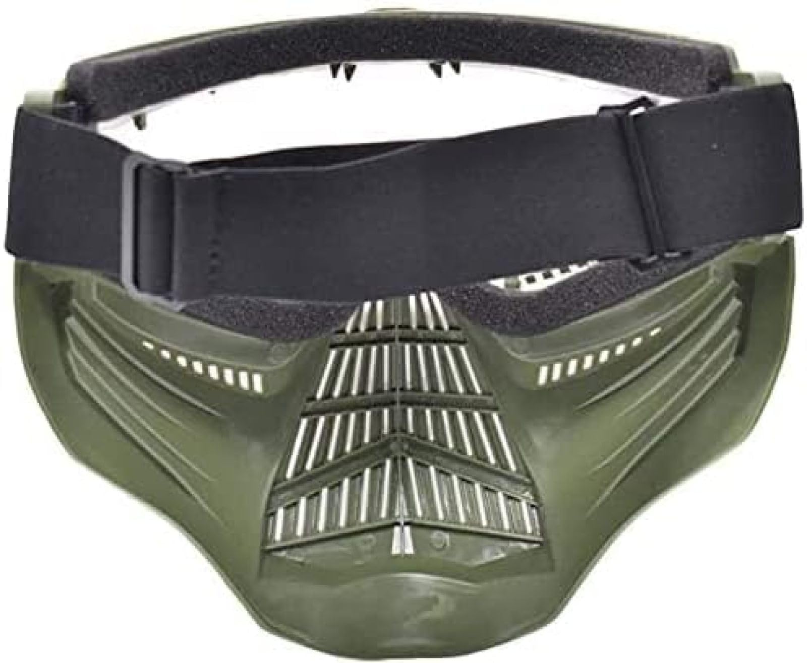 Casco Protettivo tattico Integrale da Softair con Maschera per Occhiali e Lenti, da Applicare al Gioco di Sopravvivenza CS Paintball di Ruolo, from, 24 * 25 CM