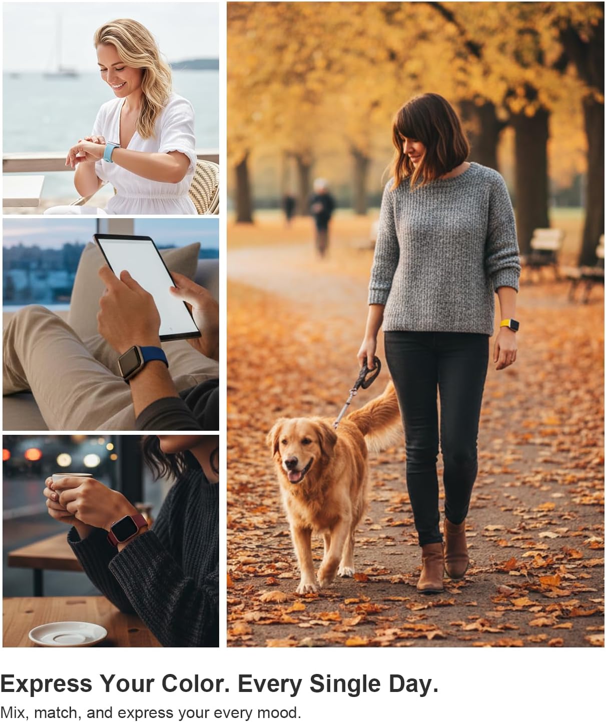 Bands Compatible with Apple Watch Band 38mm 40mm 41mm 42mm 44mm 45mm 46mm 49mm for Women Men, Soft Silicone Sport Replacement Strap Wristbands for Watch Series 11/10/9/8/7/6/5/4/3/2/1/SE/Ultra