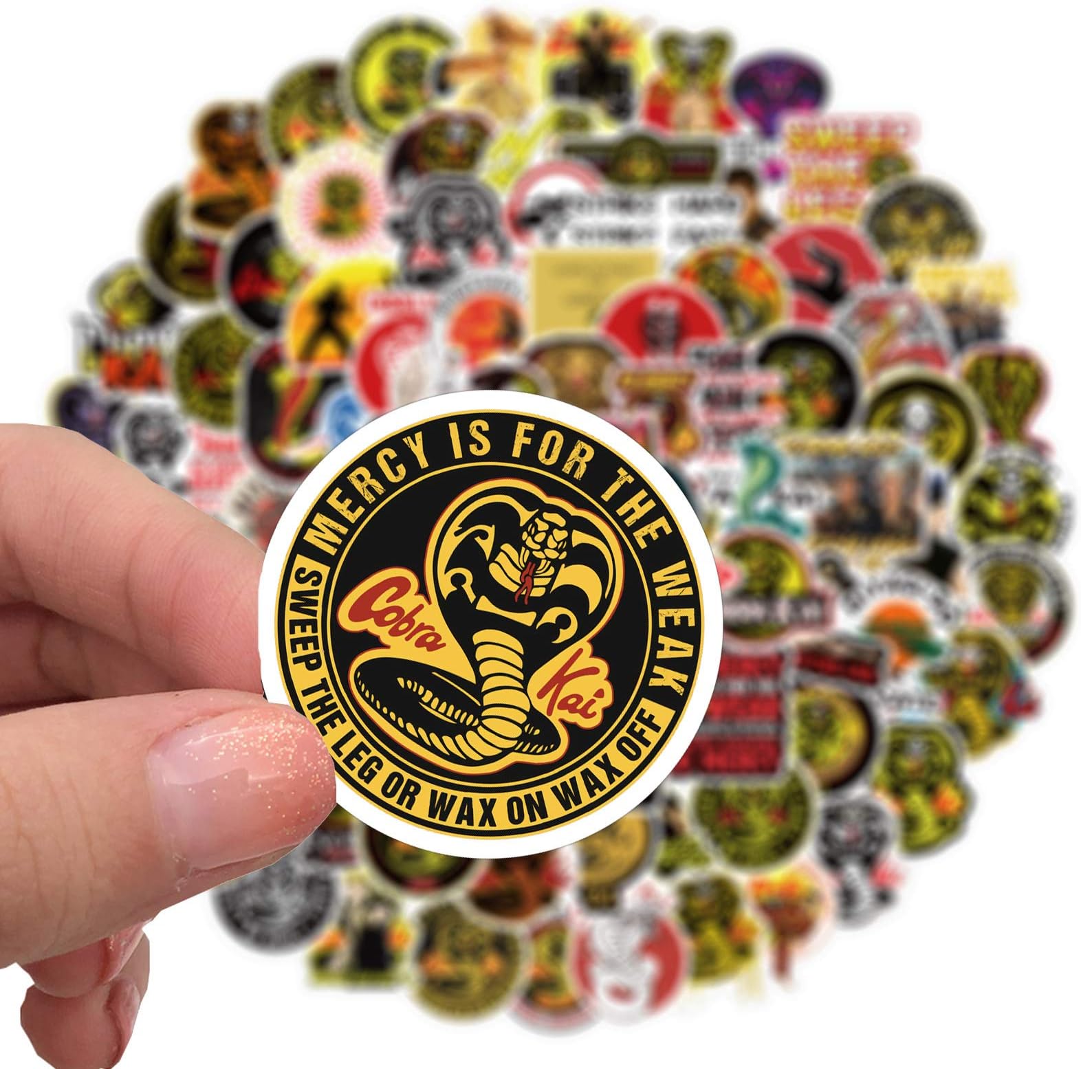 102pcs Cobra Stickers Waterproof Laptop Phone Vinyl Stickers for Kids Girls Teens Adults