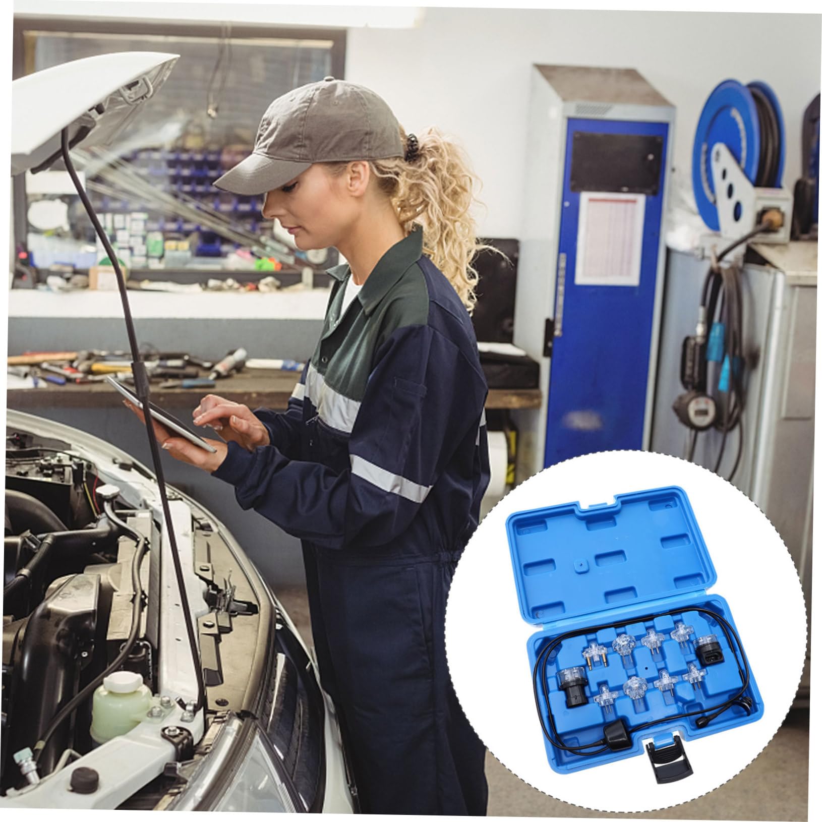 SOLUSTRE Probador de Circuitos Automotriz 1 Juego Plástico Cobre Azul | Inspección del Sistema Eléctrico del Coche, Mantenimiento de Revisión, Apariencia Creativa